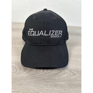 The Equalizer Season 5 Fil Crew New York Black Men's Adjustable Hat Cap- EUC